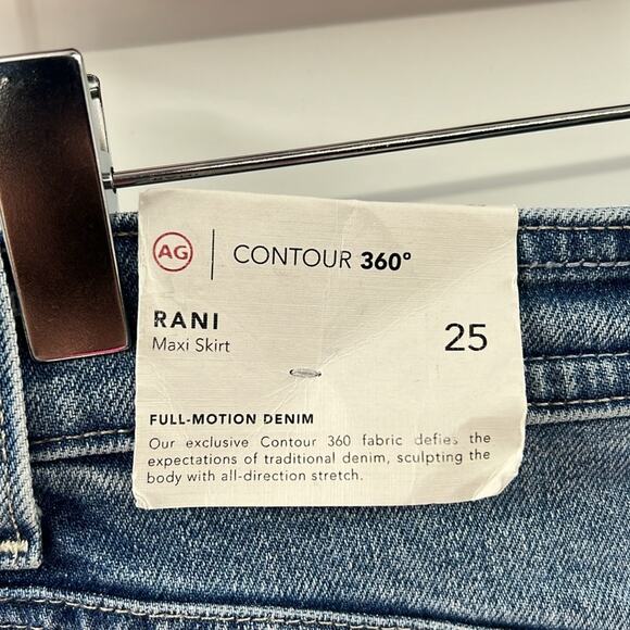 AG Adriano Goldschmied Women's Rani Maxi Skirt - Light Wash - 25 - NWT - Picture 6 of 9